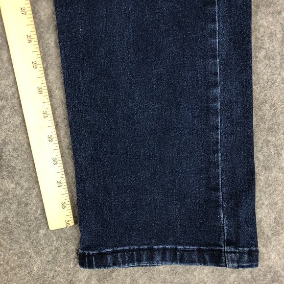The Perfect Jean NYC Mens 40x38 Blue Slim Fit Dark Wash Mid Rise Stretch Denim - Picture 9 of 11